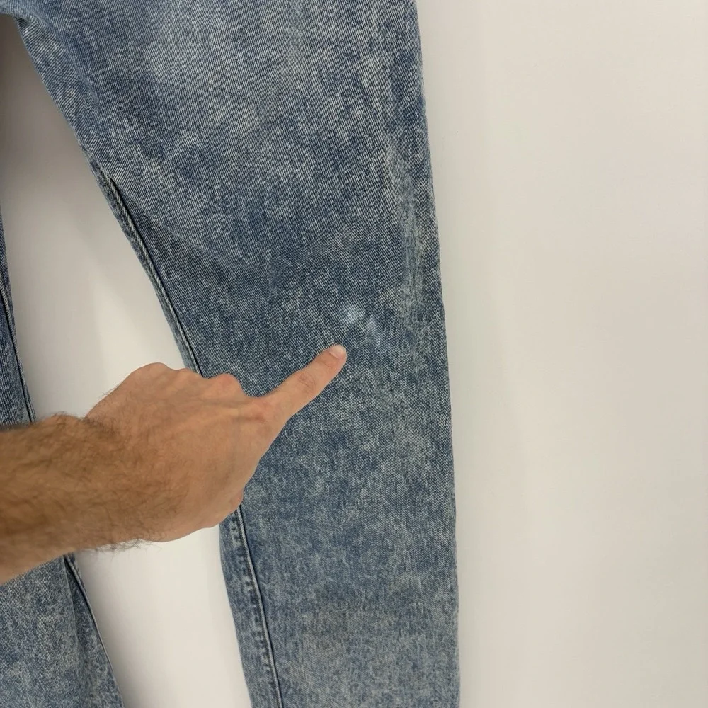 Levi's 502 Regular Taper Jeans Men 36x32 Light Faded Stonewash Button Fly